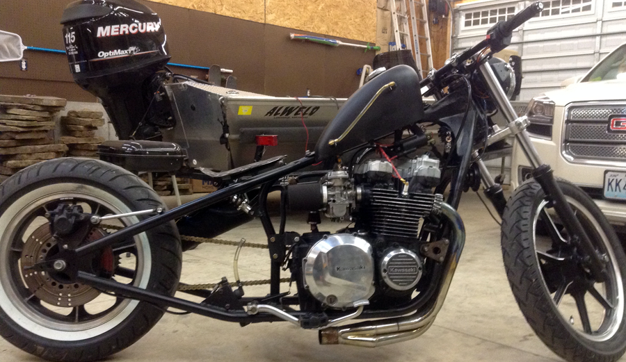 KZ1000 chopper bobber hardtail rigid Kawasaki
